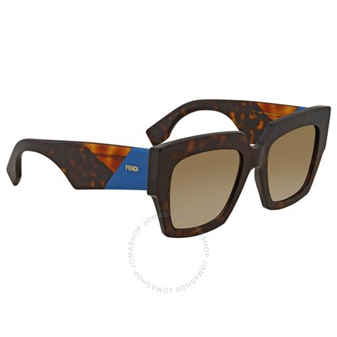 Fendi Smoky Brown and Purple Sunglasses FF 0263/S 086/FQ 52